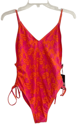 Ed Hardy Lady Print High Cut One Piece Swimsuit