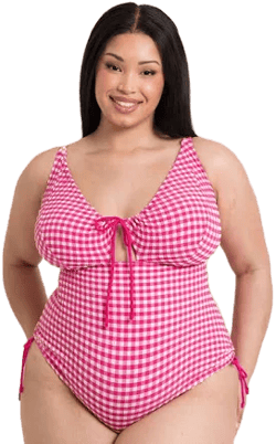 Curvy Kate Holiday Check Non-Wired Swimsuit