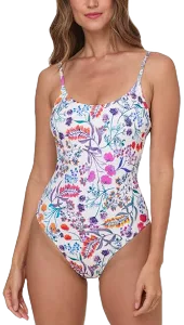 Andie Women's Amalfi Striped Scoop-Neck One-Piece Swimsuit