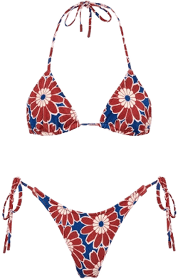 Triangl Vinca Toco Floral Triangle Bikini Set Top