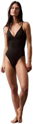 Calvin Klein Women's Modern Logo Swim One Piece
