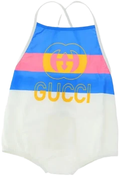 Logo-printed One-piece Swimsuit In White