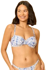 Wild Fable Women's Floral Print Underwire Bikini Top