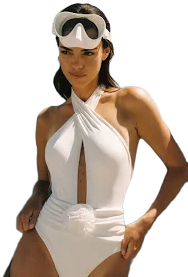 Riviera Floral Crisscross One-Piece Swimsuit