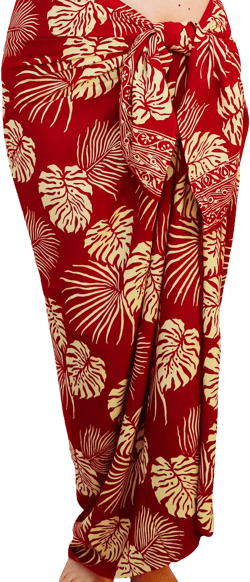 Hawaiian Jungle Leaf Pareo