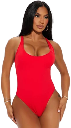 Fashion Nova Delvina Snatched Sculpting 1 Piece Swimsuit