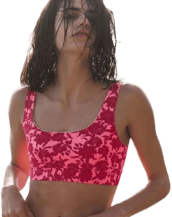 Bright Swimwear Floral Outline Bikini Set