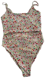 Skatie Cherry and Floral Print One Piece