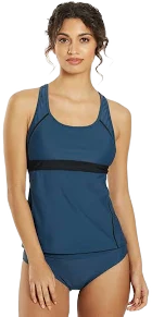 Sporti Active Racerback Solid Tankini Top
