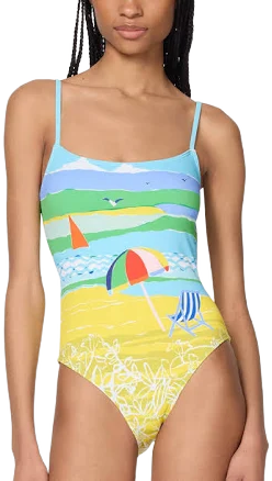 Kate Spade Women's Tie-Back One-Piece Swimsuit