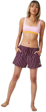 Playboy Shirting Strip Swim Trunk