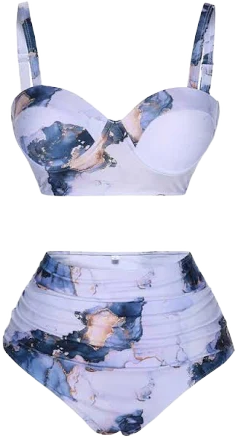 High Waisted Shaping Bikini Set