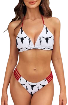 SHESHOW Cowgirl Two-Piece Bikini Set