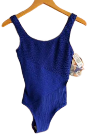 Vintage Kathy Ireland Crinkle One Piece Bathing Suit