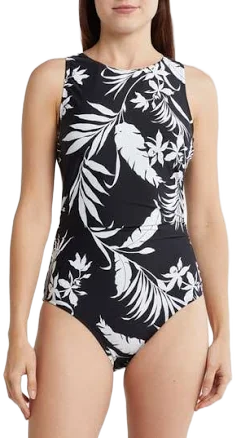 Jantzen Women's High Neck One-Piece Swimsuit