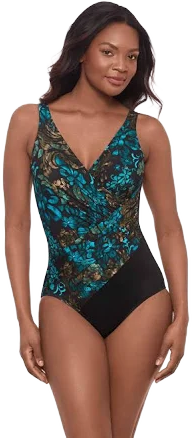 Miraclesuit Women's Flor De Mare Oceanus Tummy-Control Swimsuit