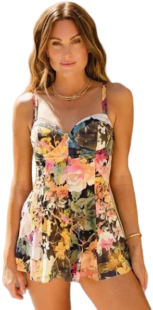 Albion Fit Women's Rosalia Swim Dress with SPF 45 Protection