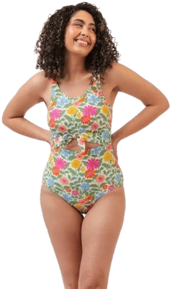 Ricki Breezy Floral Knotted One-Piece Swimwear