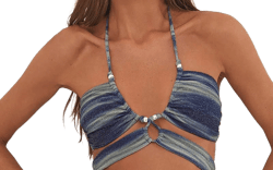 ViX Women's Moonlight Gi Metallic Bikini Top