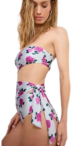 Good American Women's Strapless Cutout One-Piece Swimsuit