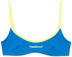 Casablanca Women's Contrast-Band Bikini Top