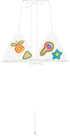 Casablanca Women's Cotton Bikini Top