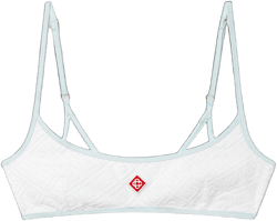 Casablanca Paris Jacquard Monogram Bikini Top
