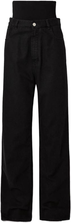 Alaïa Stretch Knit-Trimmed Jeans
