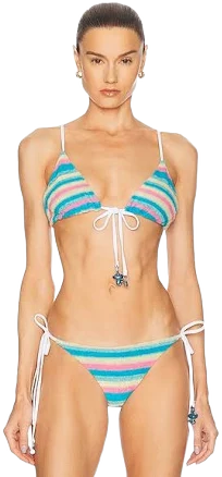 Casablanca Towel Bikini Top