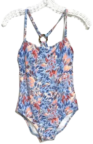Freely Swim Floral Print One Piece Swimsuit