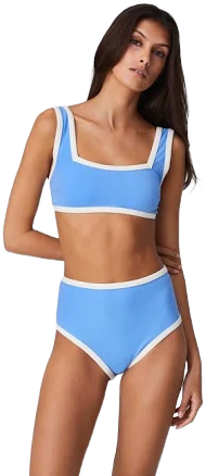 The Sailor High-Waist Bikini in Crepe