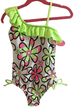 Justice Girls Floral One Piece Swimsuit