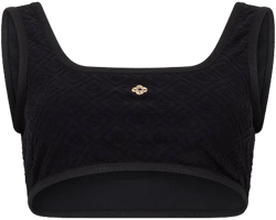 Casablanca Paris Monogram Jacquard Bikini Top