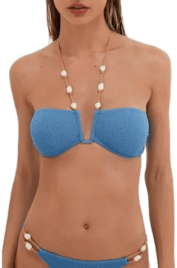 Vix Women's Firenze Ney Carol Beaded Bikini Top
