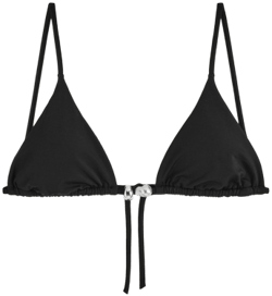 EMBELLISHED TRIANGLE BIKINI TOP