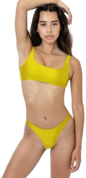 Los Angeles Apparel Women's High Cut Bikini Bottom