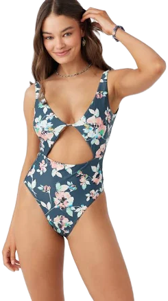 O'Neill Women's Melody Floral Cutout One-Piece Swimsuit