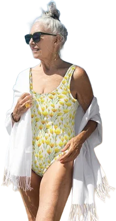 Unique Floral Swimsuit Print