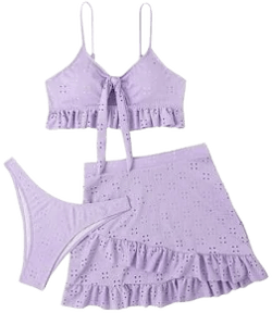 Women's Two-Piece Ruffled Bikini Set