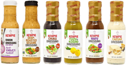 Kewpie Dressing Variety 6 Pack of Japanese Salad Dressing including Kewpie Deep Roasted Sesame Dressing, Yuzu Kosho, Caesar, Onion Dressing with Garlic, Spicy Sesame Oil, and Savory Soy