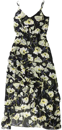 I-N-C Women's Floral High-Low Ruffled Dress