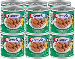 Carmela Chicken Vienna Sausage in Chicken Broth, Natural Smoke Flavor, 5 Ounce Can (12 Pack)