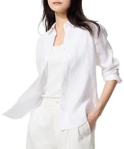 UNIQLO Premium Linen Long Sleeve Shirt