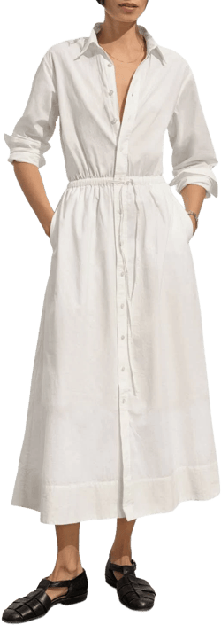 Buck Mason Women's Mainstay Cotton Shirt Dress