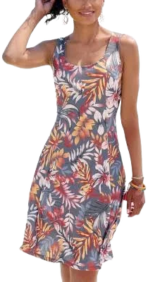 Lascana Women's Strappy Back Print Dress