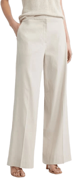 Nordstrom Lennox Linen Blend Wide Leg Trousers
