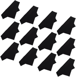 Healifty 100pcs Microfiber Cloth for Glasses Screens and Jewelry and Reusable Wiping Cloth for Dust and Removal Black 13X13X0.1cm