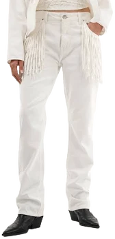 TNS Clothing Women's High-Waisted Frayed Hem Jeans