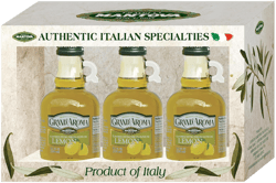 Mantova Grand’Aroma Lemon Flavored Extra Virgin Olive Oil, made in Italy, cold-pressed, 100% natural, heart-healthy cooking oil perfect for salad dressing, pasta, garlic bread, meats, or pan frying, 8.5 oz (Pack of 3)