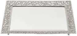 Olivia Riegel Silver Isadora Beveled Mirror Tray